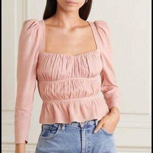 Reformation Women's Pink Blouse Size XS